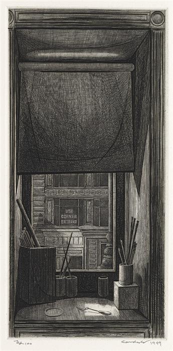 ARMIN LANDECK Two engravings with drypoint.